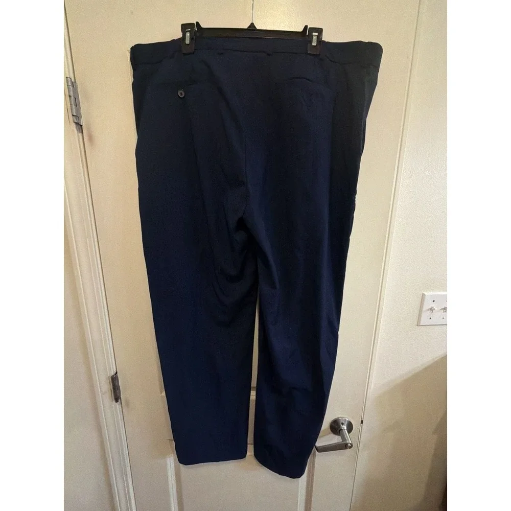 Stafford Executive Classic Fit Easy-Care Stretch Navy‎ Dress Pants 42 x 32